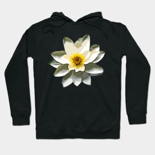 White Lotus - Lotus Flower Art Hoodie